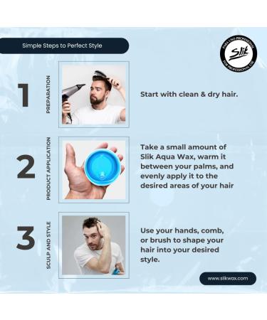 SLIK Aqua Wax - Water-Based Hair Styling Wax 140g | Strong Hold Frizz Control Easy Wash Out | Unisex Hair Wax for Men Women Teens & Kids - Buy Online on GoSupps.com