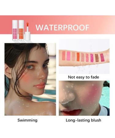  SONGVISON Liquid Blusher Beauty Long-Lasting Liquid Blush for High Pigmentation Color Waterproof Makeup Touch Up Matte Eyeshadow Makeup Stick #3 in Pink - Buy Online on GoSupps.com