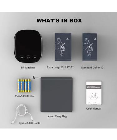 Buy Blood Pressure Monitors for Home Use - Extra Large Cuffs Large LED Display & USB/Batteries Included - Buy Online on GoSupps.com