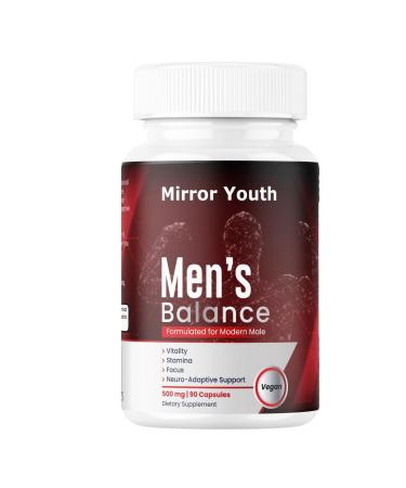 Mirror Youth Cistanche Tubulosa 400mg Men's Performance Supplement - Natural Vitality Energy Support with L-Citrulline Black Maca Ashwagandha Pomegranate Herbal Complex