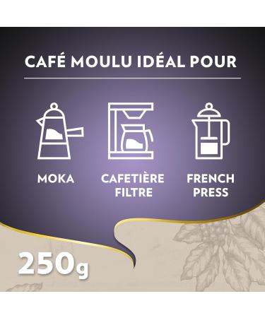 Lavazza Espresso Barista Intenso Ground Coffee 2x250g Ideal for Filter or Manual Machine with Aromatic Notes of Dried Fruit for Espresso with an Intense and Velvety Taste Robusta Intensity 9/10 500 g - Buy Online on GoSupps.com