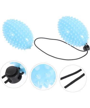 Lurrose 2-Piece Hand Strengthener Set | Rope Handball & Massage Device | Fitness Accessories for Rehabilitation & Finger Exercises | Handmade Blue Squeeze Balls - Buy Online on GoSupps.com
