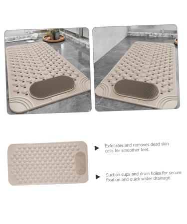 UKcooco Foot Scrubbing Mat Ultimate Shower Foot Massage & Cleaner with Suction Cups | Waterproof PVC Footrest for Kids & Adults - Buy Online on GoSupps.com