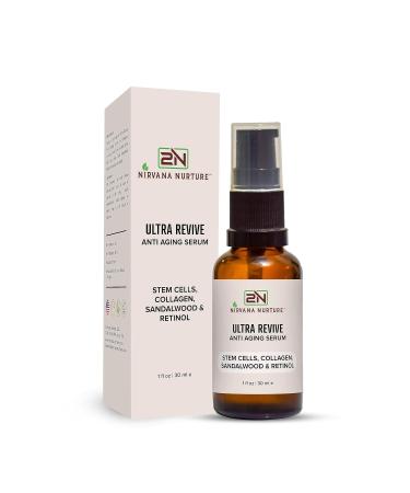 Ultra Revive Anti Aging Serum - Reduce Wrinkles & Fine Lines Boost Firmness & Hydration with Centella Asiatica Collagen Bakuchiol & Retinol - Buy Online on GoSupps.com