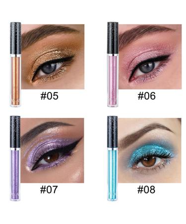 Petansy 12 Colors Liquid Eyeshadow Set - Glitter, Matte, Shimmer & Metallic | Waterproof & Long Lasting Sparkling Eye Makeup Kit - Buy Online on GoSupps.com