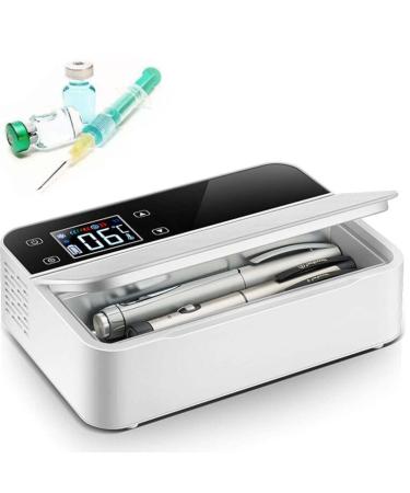 Medication Refrigerator Insulin Cooler Box Electric Cooler Portable Travel  Box Thermostat 2-8 Degrees With Insulin Interferon Growth Hormone Vaccine  Eye Drops For Summer Travel Work 1battery