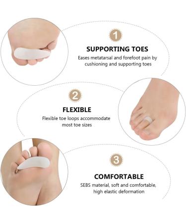 GLSTOY Running Gel 12pcs Bunions Big Spacers for Men and Women - Foot Alignment and Correctors Tool - Buy Online on GoSupps.com
