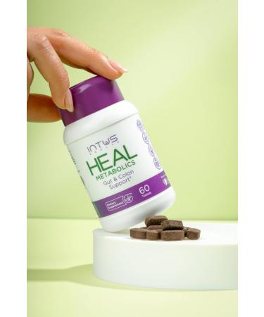 Intus Heal Colon Cleanse and Gut Health Supplement for Men and Women - Ayurvedic Detox Cleanse for Digestive Health - Gut & Body Detox for Women - 60 Tablets - Buy Online on GoSupps.com