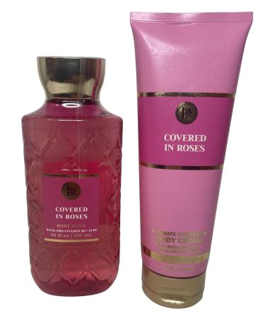 Bath & Body Works Covered In Roses Ultimate Hydration Body Cream and Body Gel Wash 2 Piece Set - Buy Online on GoSupps.com