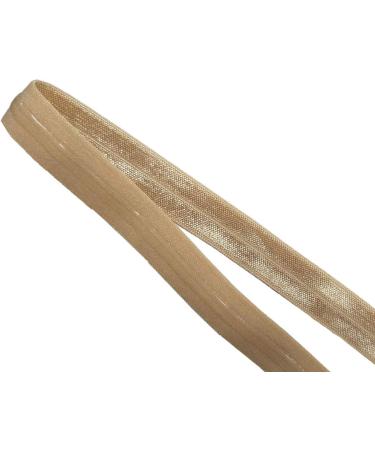 5 Yards Tan Silicone Elastic Tape for Garment Accessories - 15mm Width, Non Slip Straight Line Design - Buy Online on GoSupps.com