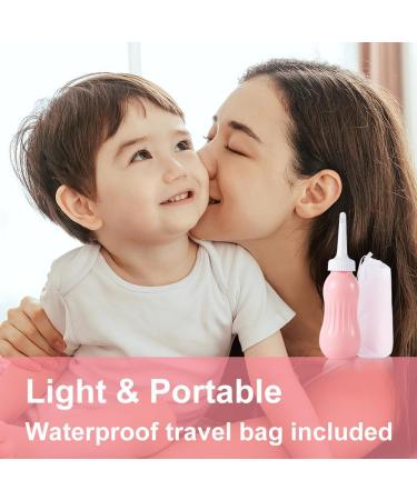 OFFO Perineal Bottle 17oz (500ml) - Postpartum Hygiene & Labor Delivery Essential - Set of 2 Pink Bottles - Buy Online on GoSupps.com