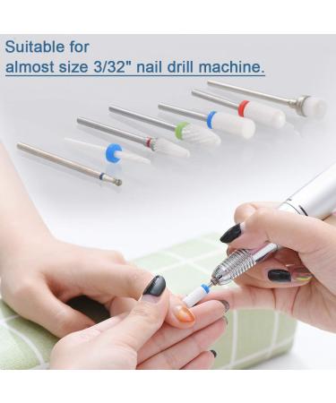Bulex 7pcs Nail Drill Bits for Acrylic Nails - Professional Ceramic Bit Set for Manicure & Nail Polishing - Buy Online on GoSupps.com