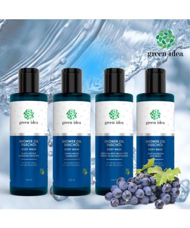 Green Idea Shower Oil - Lotus Flower & Grape Seed Oil for Dry Skin | Vegan Natural Ingredients - Frei 200ml - Buy Online on GoSupps.com