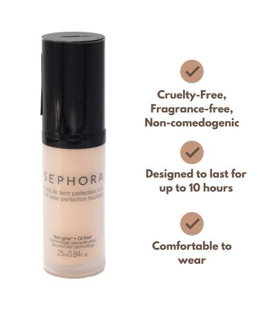 SEPHORA COLLECTION 10 HR Wear Perfection Foundation 05 Light Porcelain 0.84 oz - Long-Lasting Coverage - Buy Online on GoSupps.com