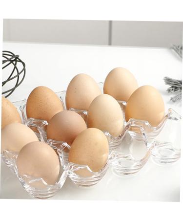 Yardenfun 1pc Box Acrylic Egg Tray Egg Dispenser Holder Ceramic Egg Holder Chicken Egg Holder Filler Storage - Buy Online on GoSupps.com