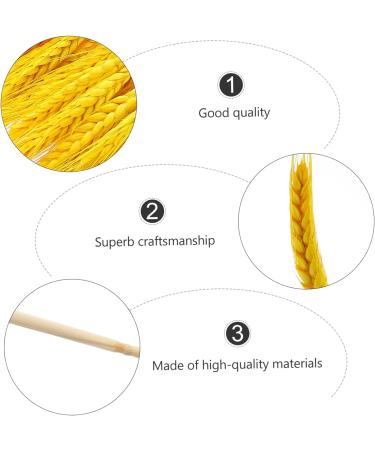 LIFKOME 100pcs Dried Wheat Ears Bouquet Dried Flowers Decor Desktop Wheat Ear Wedding Wheat Ear Dry Flowers Natural Wheat Ear Home Wheat Ear Wheat Stalk Straw Household Yellow 52X10CM - Buy Online on GoSupps.com