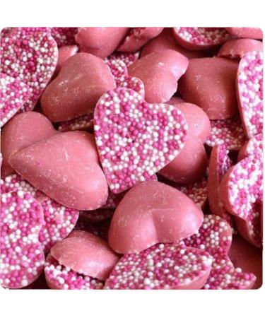VIMIX Various Types of Heart Shaped Gummy Sweets Bag 1kg for Valentine's Day Celebration - Great for parties event wedding & Valentine's day (Pink Hearts)