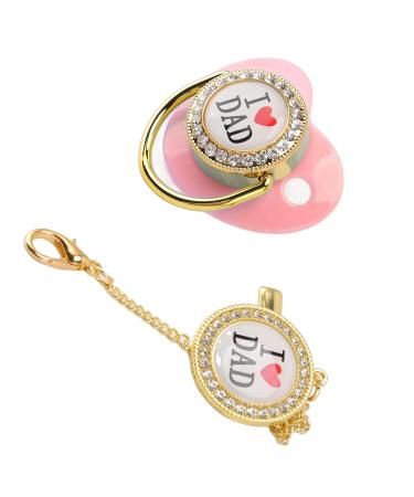 Buy Pink Baby Schnuller with Strass Design | Silicone Soothers for 6-18 Months - International Shipping - Buy Online on GoSupps.com