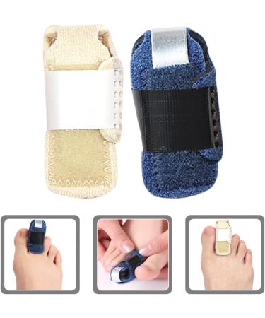 Healeved Toe Splint 2Pcs Set - Hammer Toe Straightener & Corrector for Crooked, Claw, Bent, Mallet Toe - Left Assorted Color - Buy Online on GoSupps.com