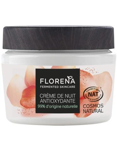 Florena FLORENA Antioxidant Night Cream with Purslane Flower and Fermented Lactobacillus (1 x 50 ml) moisturizing cream with naturally derived ingredients facial care for all skin types