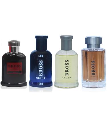 Men's Cologne Bro$$ Set Wonderful Multi Scent Eau de Toilette Natural Spray Men's Perfume For all Day Used 100ML Each Bottle(1 PCS) Bro$$ 3.4 Fl Oz (Pack of 1)