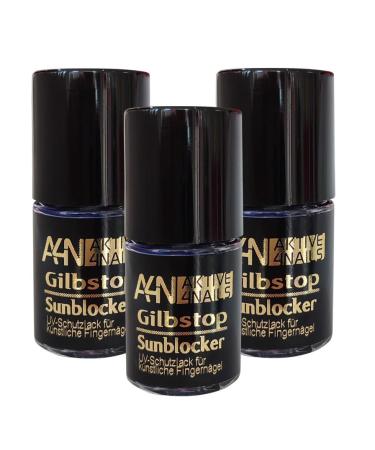 GilbStop/SunBlocker/UV protection for natural nails and gel nails (3 pcs.)