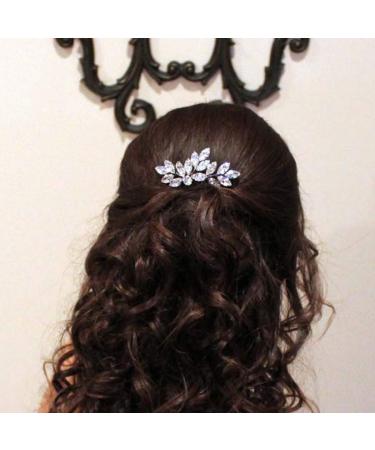 Unicra Crystal Hair Comb - Wedding Silver Headpiece for Brides & Bridesmaids - Buy Online on GoSupps.com