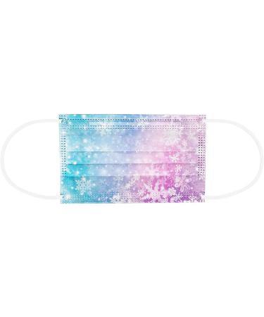 AMDOLE 10-Piece Disposable Christmas Masks - Colorful 3-Layer Mouth Protection for Adults | Funny Print Bandana Scarf Breathable Cloth Face Covering - Buy Online on GoSupps.com