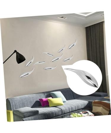 Zerodeko Decor Wall Mounted 3d Wall Stickers Furniture Decals Plating Fish Accessories Wall Hanging Household 13x3 cm Silver - Buy Online on GoSupps.com