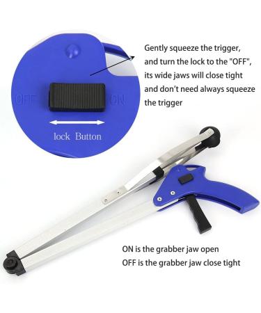 U-House Reacher Grabber - 32 Extra Long Folding Mobility Aid Tool for Elderly & Arthritis Assistance - Buy Online on GoSupps.com