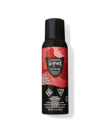 Left On Red Temporary Hair Color Spray Commitment-Free Removes in 1-2 Washes 10 Color Options Vegan Cruelty Free Paraben Free 3 Oz