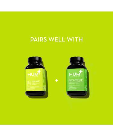 HUM Flatter Me Digestive Enzymes - Bloating Relief with Ginger, Fennel Seed & Peppermint - 60 Capsules - Buy Online on GoSupps.com