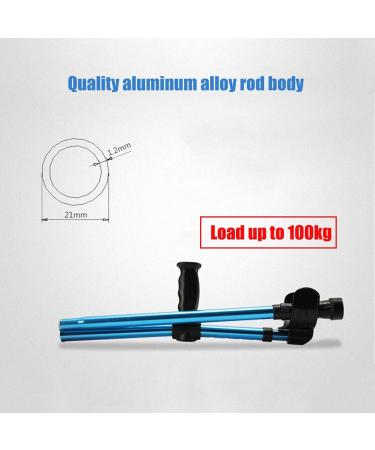 Forearm Crutch Portable Folding Walking Crutch for Adult Adjustable Telescopic Underarm Cane Crutch for Seniors Disabled Elderly Blue Lucky Star Selfless dedication - Buy Online on GoSupps.com