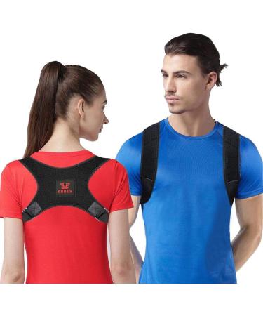Adjustable Posture Corrector for Women and Men - Comfortable Upper Back Brace for Back Support and Pain Relief - Buy Online on GoSupps.com