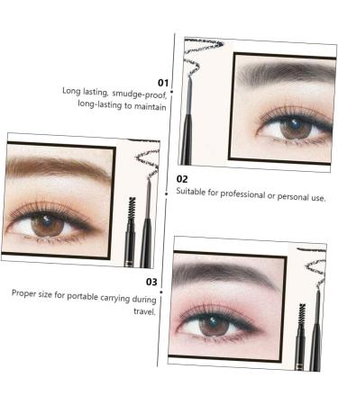 Mikinona 2 1 Eyebrow Makeup Tools Grey Eyebrow Automatic Pencils To Rotate Wooden Door Eyebrow Pencil 1 count (Pack of 1) Grey - Buy Online on GoSupps.com