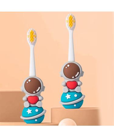 Beautiful Astronaut Children's Toothbrush with Soft Bristles - Non-Slip Gift for Boys & Girls - Ideal for Kids' Oral Care - Buy Online on GoSupps.com