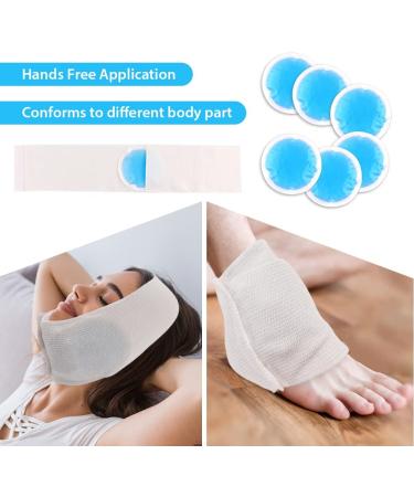 NEWGO Small Ice Packs 6 Pack - Reusable Gel Cold Packs for Pain Relief - Ideal for Wisdom Teeth, Breastfeeding, Tired Eyes, Headaches - Buy Online on GoSupps.com