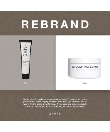 CRVFT Men's Exfoliating Facial Scrub 1.7oz - Deep-Clean Exfoliation for All Skin Types | Paraben & Sulfate Free | Made in USA | Smoother Complexion - Buy Online on GoSupps.com