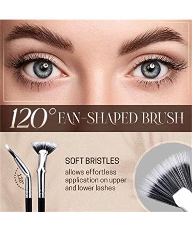 Dolly Mascara Fan Brush Anjoize Eyelash Brush Set - 3Pcs - Buy Online on GoSupps.com