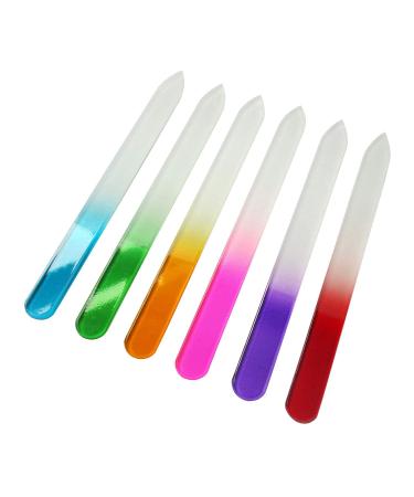 Lifextol 6 Colors Glass Nail Files Kit - Nail Art Design and Manicure Set for Salon and Home - Buy Online on GoSupps.com