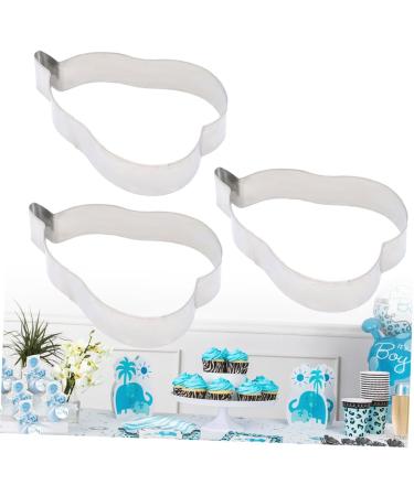 OUNONA 3 Pcs Cake Baking Molds Fondant Molds Cake Mold Cookie Mold Gummy Molds Cutting Molds Chocolate Baking Molds Biscuit DIY Baking Molds Stainless Steel Molds Dessert Fudge - Buy Online on GoSupps.com