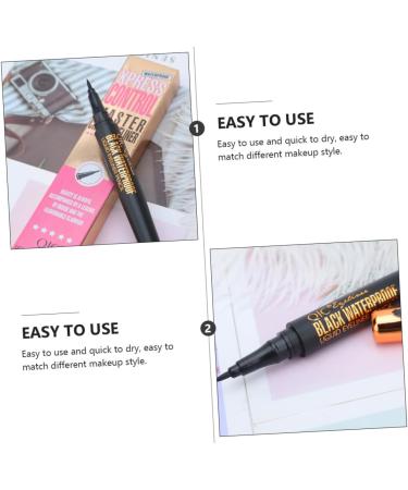 VINTORKY 2pcs Makeup Eyeliner Ink Liner Makeup Black Eyeliner Liquid Gel Liner Eyeliner Waterproof Abs Shell - Buy Online on GoSupps.com