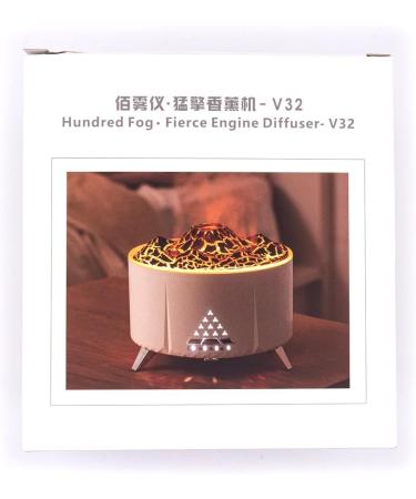 McBazel Volcano Flame Humidifier with Bluetooth Speaker - 350ml 3-Speed Timer Auto Shutdown Color Change & Remote Control | Shop Internationally - Buy Online on GoSupps.com