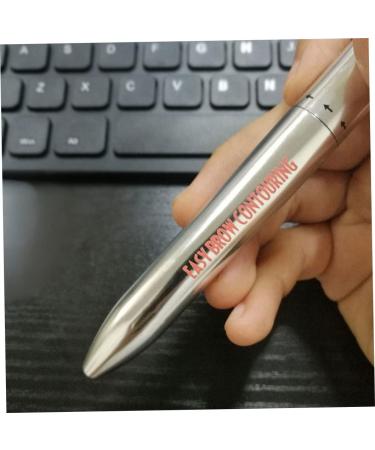 Eyebrow Contour Pen 4 in 1 Makeup Pen Multifunctional Long Lasting Rotate Defining Highlighting Eye Brow Pencil Blonde 1# Blonde - Buy Online on GoSupps.com
