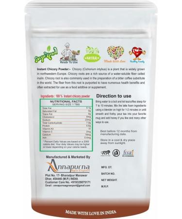 JEVR Instant Chicory Root Powder 500g x 2 1kg - Buy Online on GoSupps.com