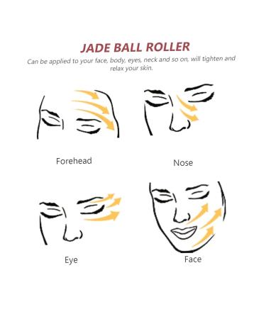 Balacoo 2 Sets Volcanic Stone Ball Beauty Massage Roller | Jade Face Massager & Eye Roller for Tightening & Relaxation - International Shipping Available - Buy Online on GoSupps.com