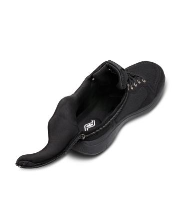 Friendly Shoes Excursion Unisex EE+ Shoe - Best AFO/SMO Compatible Orthotics Footwear - Stylish Comfort and Support 10 Wide Women/10 Wide Men Black