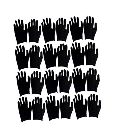 POPETPOP 12 Pairs Disposable Work Gloves Hand Gloves White Cotton Gloves lab Work Gloves Pot Holder Gloves Hand Cover Cotton Work Gloves Labour Protection Gloves Absorb Sweat Fireplace Man 19x10cm