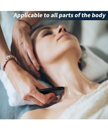 Gua Sha Massage Tool - Natural Black Stone Scraping Board for Facial Skin Care & Massager | Shop Internationally - Buy Online on GoSupps.com