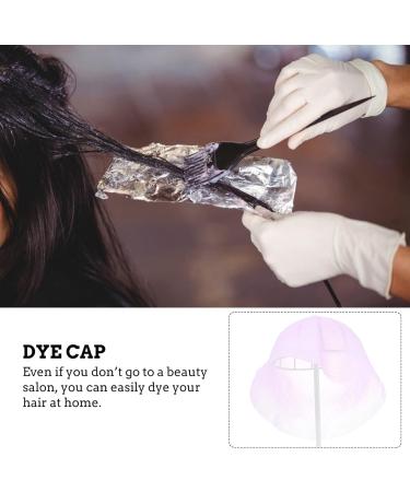 Lurrose 1 Set hair color highlighter cap hair tinting dye hat highlight colour hat hair tinting bowl DIY plastic dye Dyeing Color Tool clamshell hair dye bowl conditioning Stainless steel Pink - Buy Online on GoSupps.com